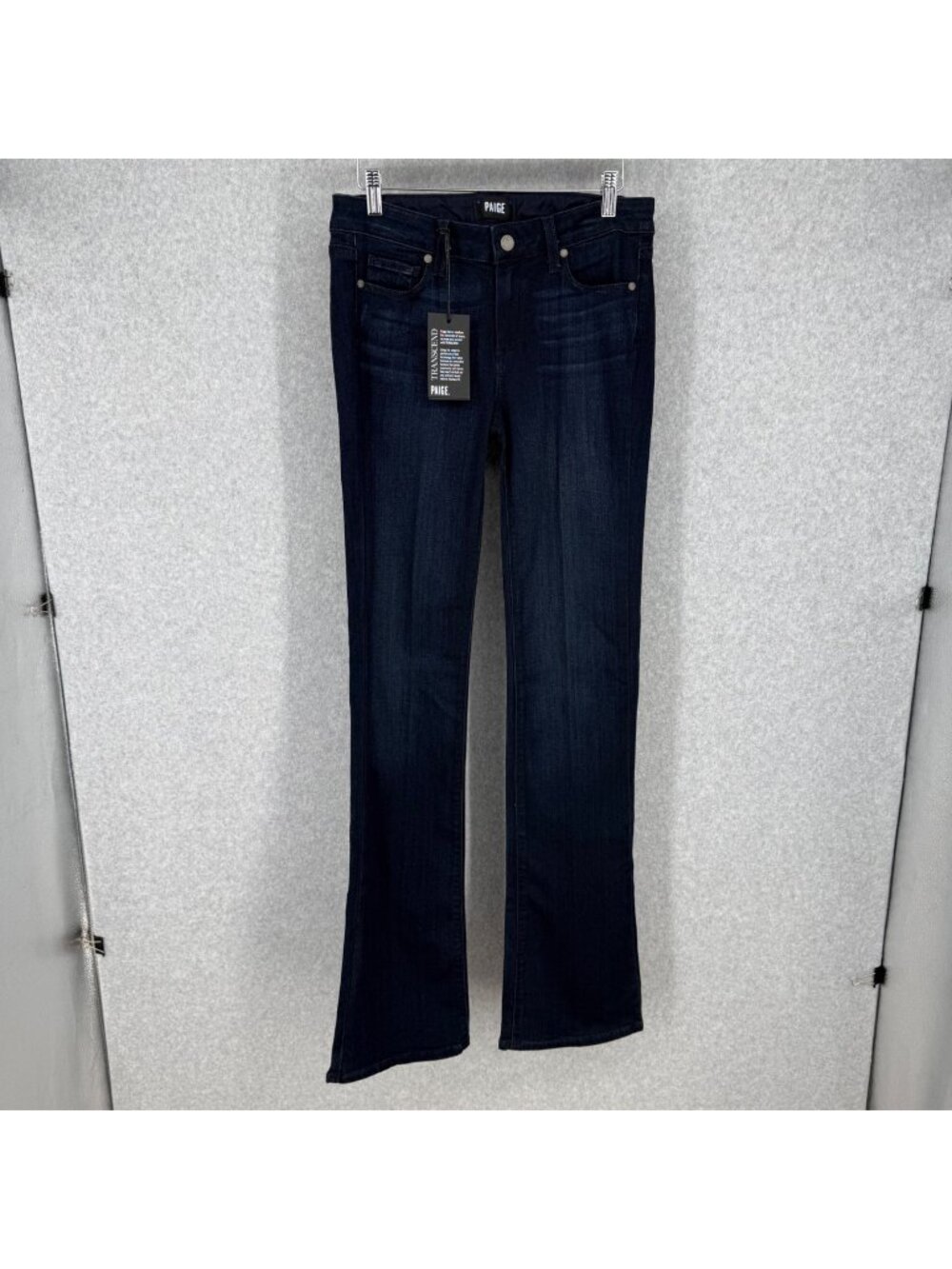 Paige Womens Manhattan Mid Rise Slim Boot Jeans Size 29 Tall Long Mirabelle NEW
